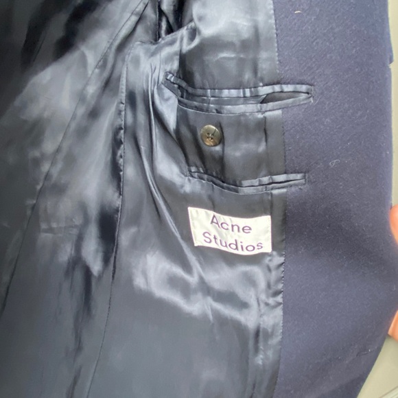 Navy Blue Acne Coat - Picture 4 of 5